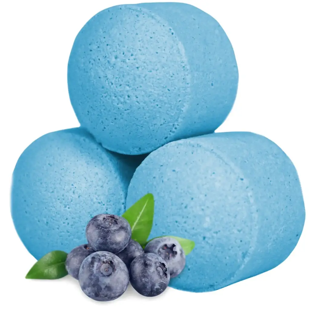 1.3 Kg Box of Chill Pills (Mini Bath Bombs) – Blueberry | www.artisangoods.co.uk