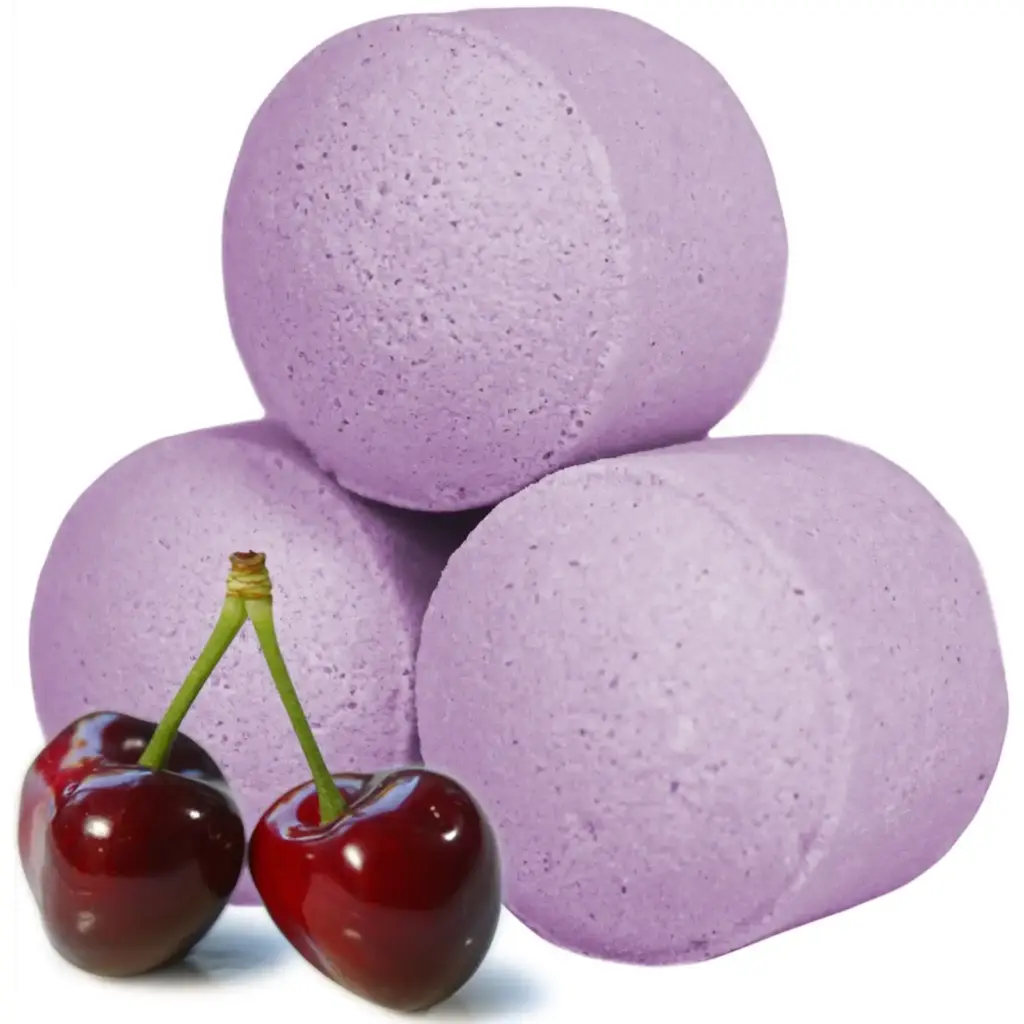 1.3Kg Box of Chill Pills (Mini Bath Bombs) – Black Cherry | www.artisangoods.co.uk