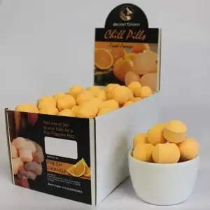 1.3Kg Box of Chill Pills (Mini Bath Bombs) – Fresh Oranges | www.artisangoods.co.uk 3