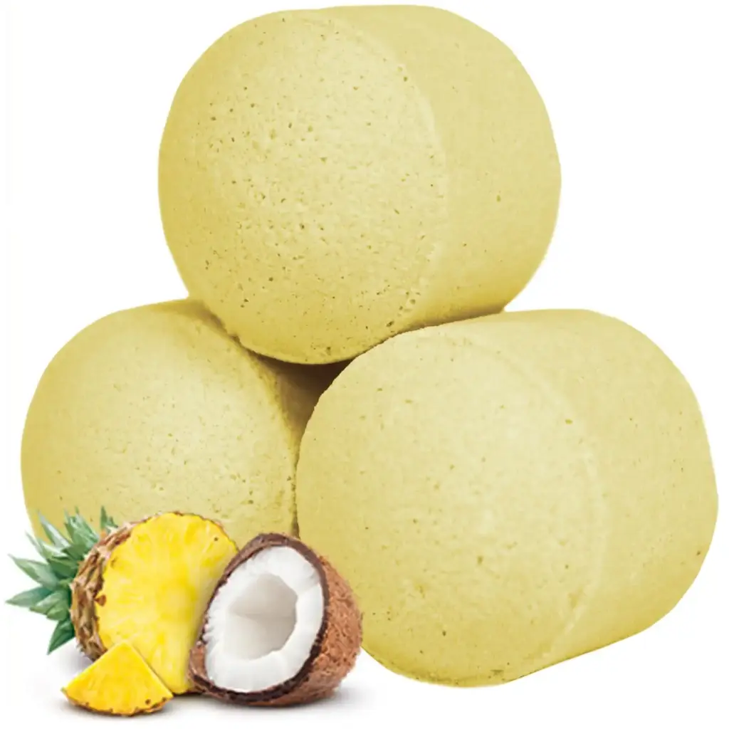 1.3Kg Box of  Chill Pills (Mini Bath Bombs) – Pinacolada | www.artisangoods.co.uk