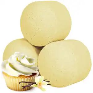 1.3Kg Box of Chill Pills (Mini Bath Bombs) – Vanilla Cup Cake | www.artisangoods.co.uk 1