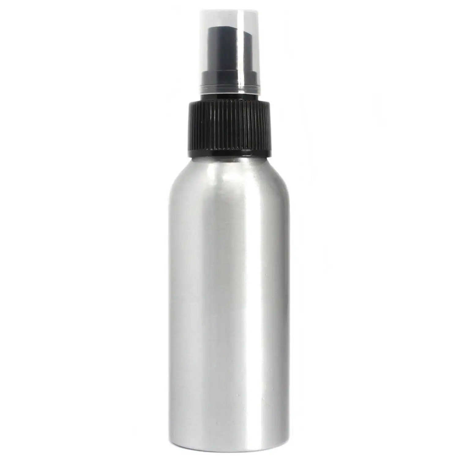100ml Aluminium Bottle with Black Spray Top