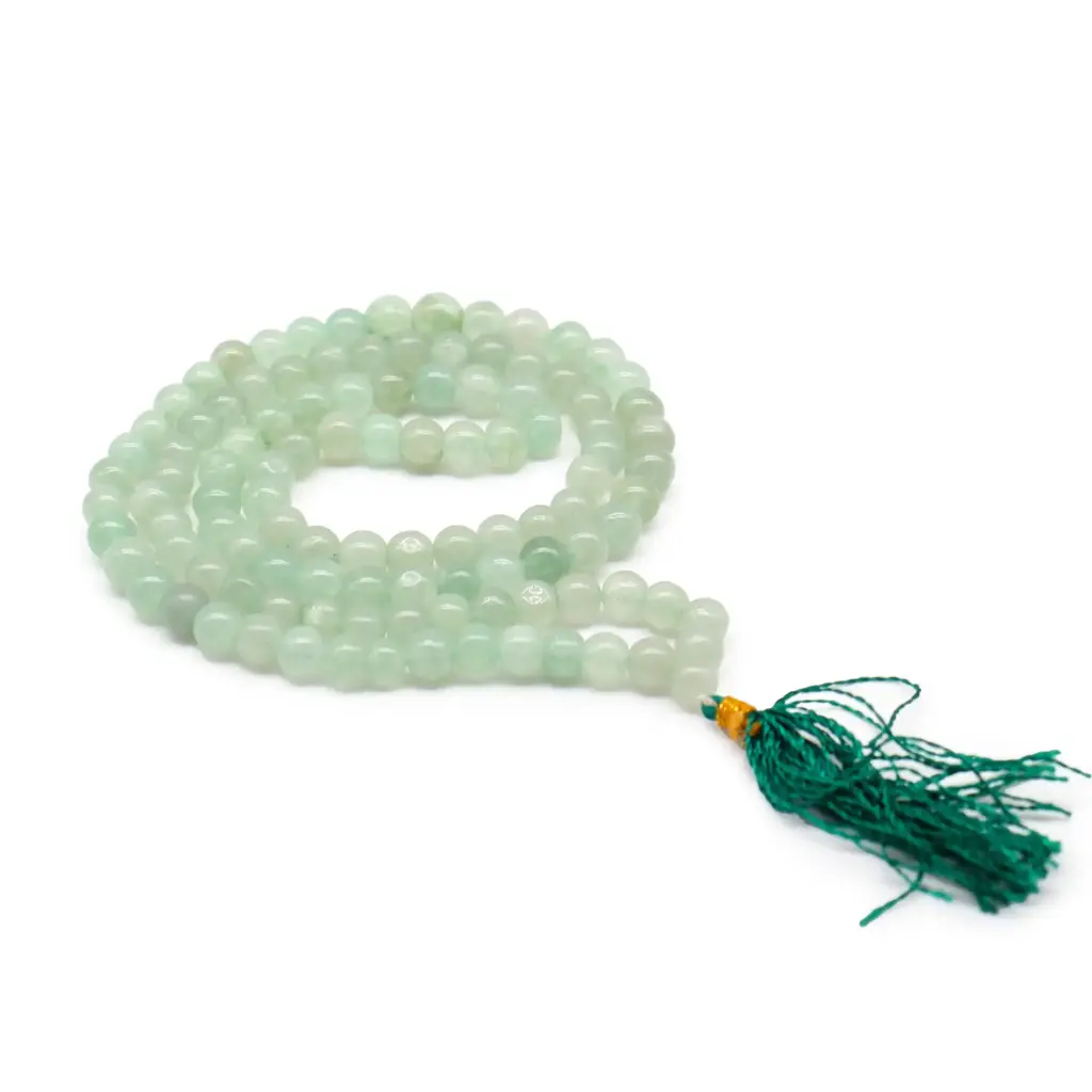 108 Bead Mala – Green Aventurine | www.artisangoods.co.uk 108 Bead Mala – Green Aventurine | www.artisangoods.co.uk
