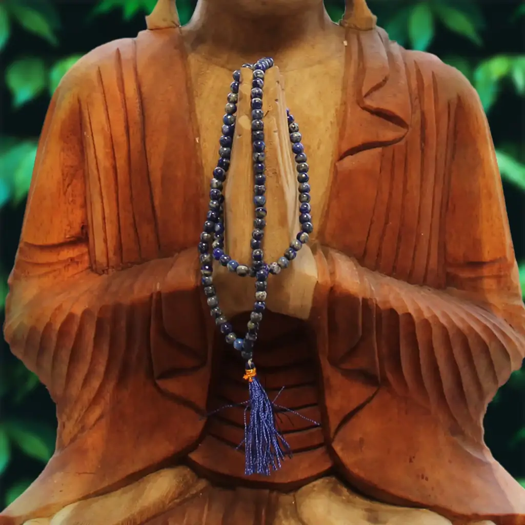 108 Bead Mala – Lapis | www.artisangoods.co.uk 2
