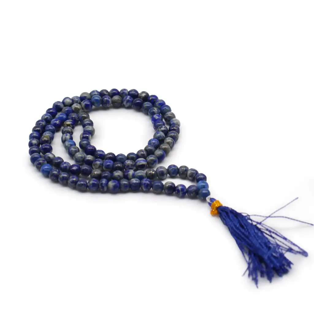 108 Bead Mala – Lapis | www.artisangoods.co.uk 108 Bead Mala – Lapis | www.artisangoods.co.uk