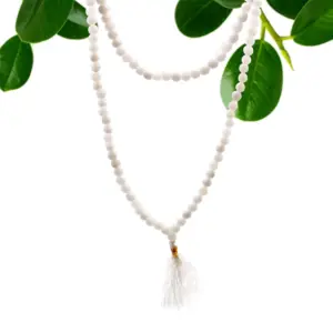 108 Bead Mala – White Quartz | www.artisangoods.co.uk 3