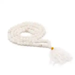 108 Bead Mala – White Quartz | www.artisangoods.co.uk 1