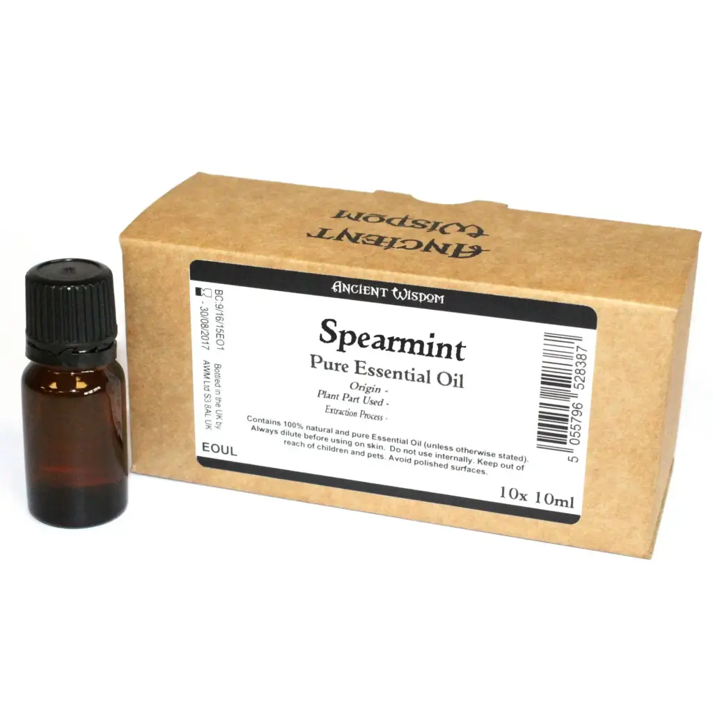 10ml Spearmint Essential Oil Unbranded Label | www.artisangoods.co.uk