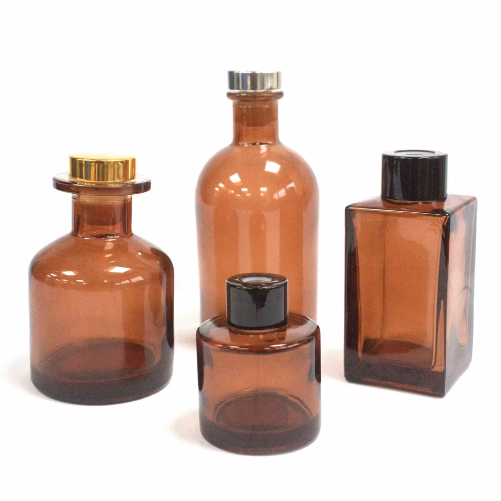 140 ml Round Alchemist Reed Diffuser Bottle – Brown | www.artisangoods.co.uk