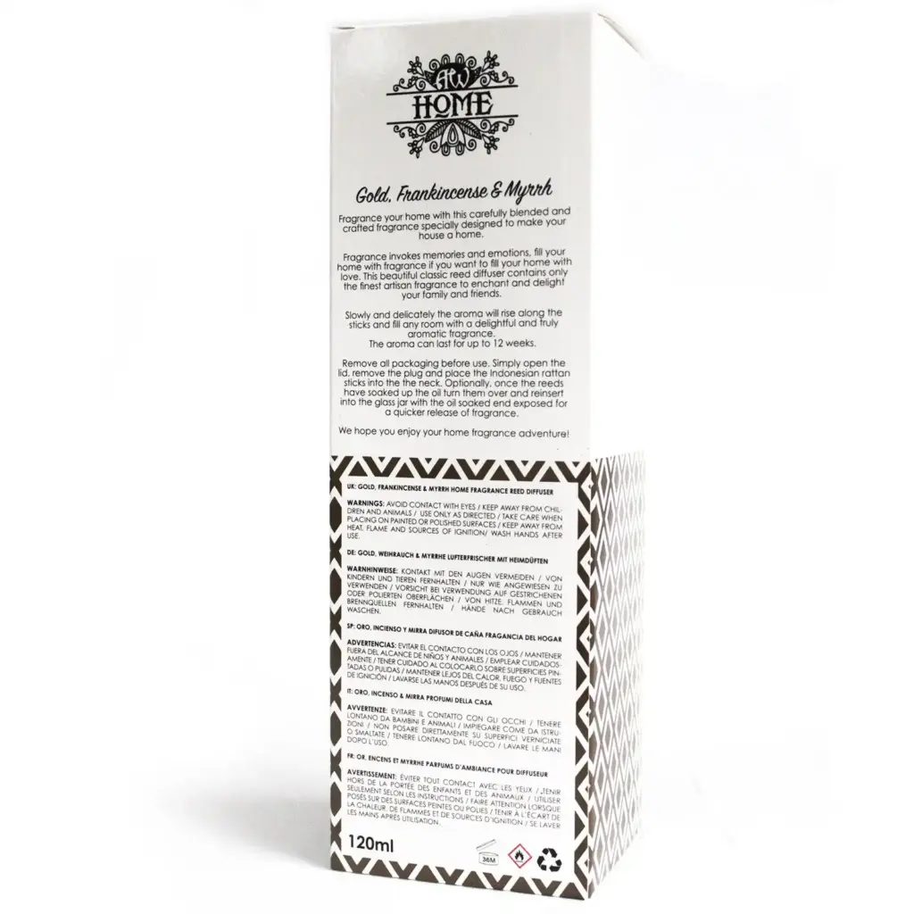 120ml Reed Diffuser – Gold, Frankincense & Myrrh | www.artisangoods.co.uk 5 120ml Reed Diffuser – Gold, Frankincense & Myrrh | www.artisangoods.co.uk 5