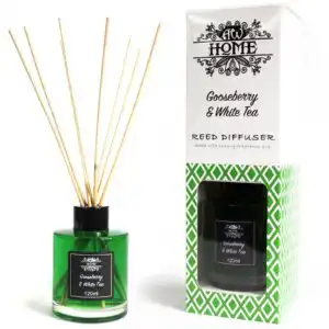 120ml Reed Diffuser –  Gooseberry & White Tea | www.artisangoods.co.uk 1