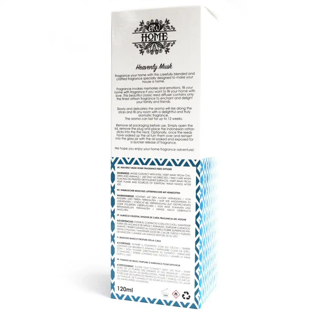 120ml Reed Diffuser – Heavenly Musk | www.artisangoods.co.uk 5 120ml Reed Diffuser – Heavenly Musk | www.artisangoods.co.uk 5