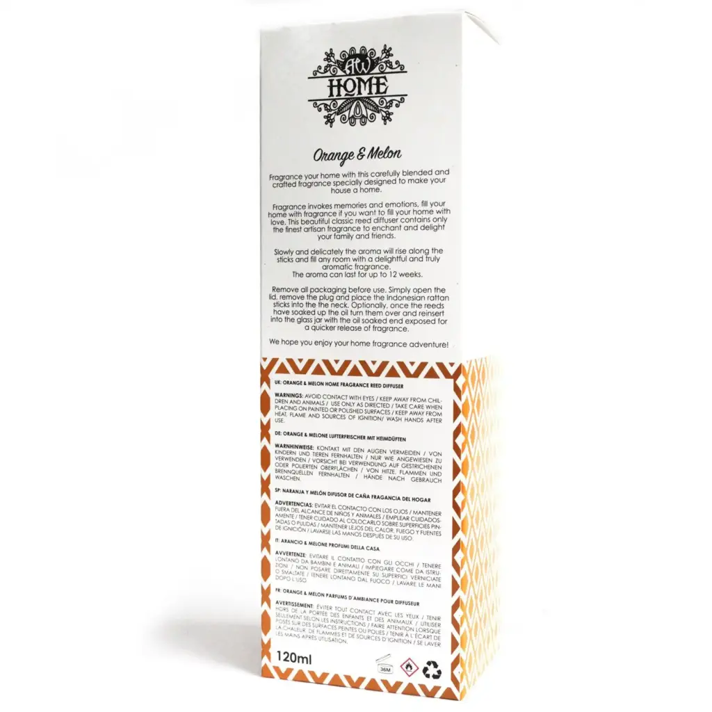 120ml Reed Diffuser – Orange & Melon | www.artisangoods.co.uk 4 120ml Reed Diffuser – Orange & Melon | www.artisangoods.co.uk 4