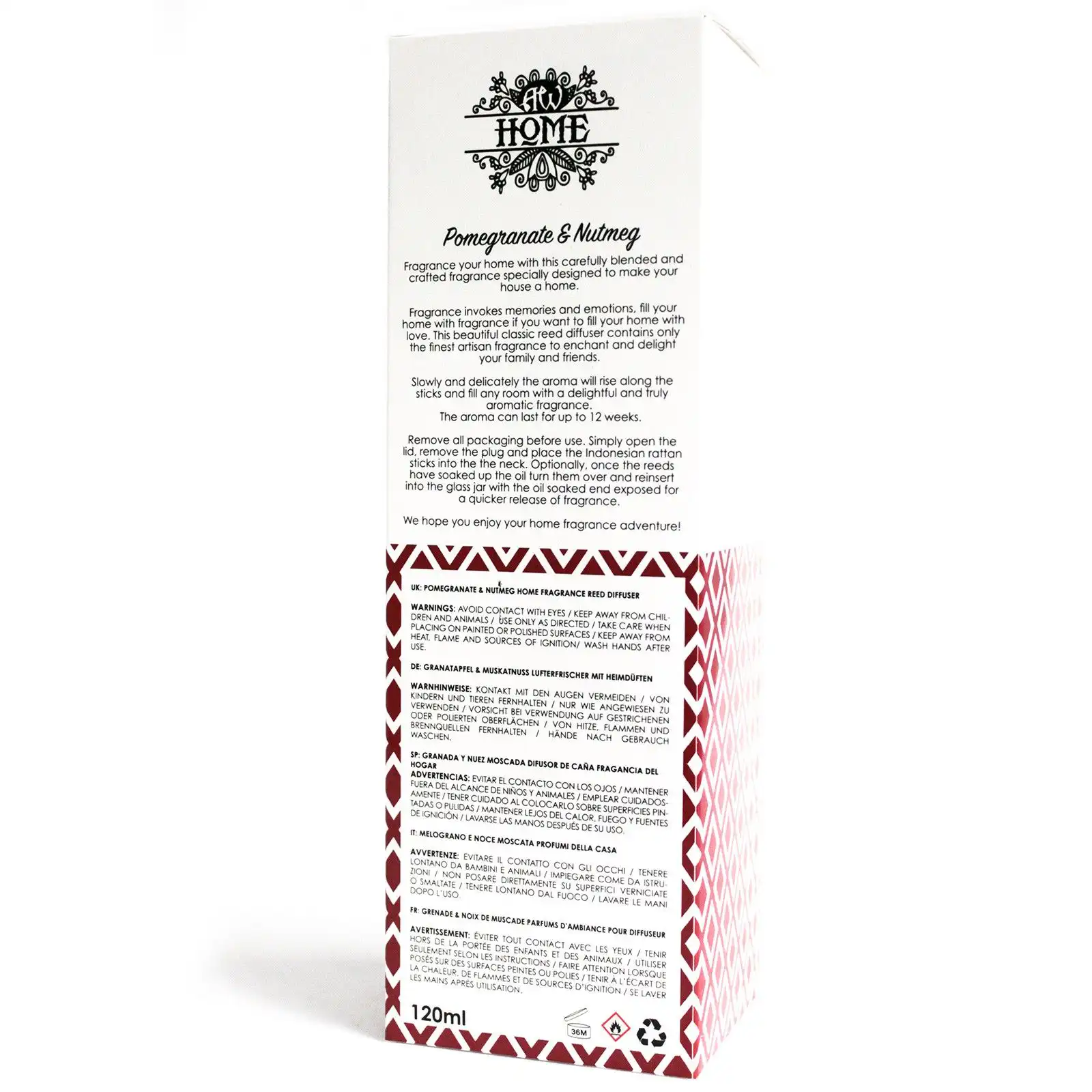 120ml Reed Diffuser – Pomegranate & Nutmeg | www.artisangoods.co.uk 6 120ml Reed Diffuser – Pomegranate & Nutmeg | www.artisangoods.co.uk 5