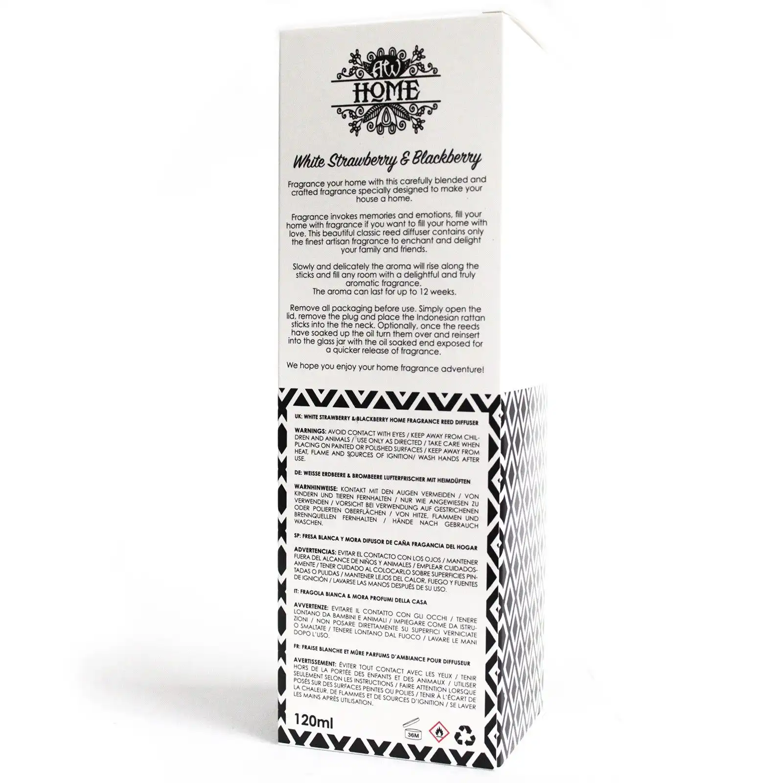 120ml Reed Diffuser – White Strawberry & Blackberry | www.artisangoods.co.uk 3 120ml Reed Diffuser – White Strawberry & Blackberry | www.artisangoods.co.uk 2