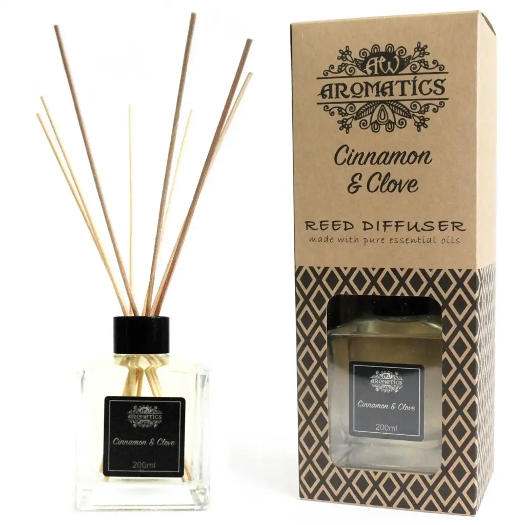 200ml Cinnamon & Clove Essential Oil Reed Diffuser | www.artisangoods.co.uk