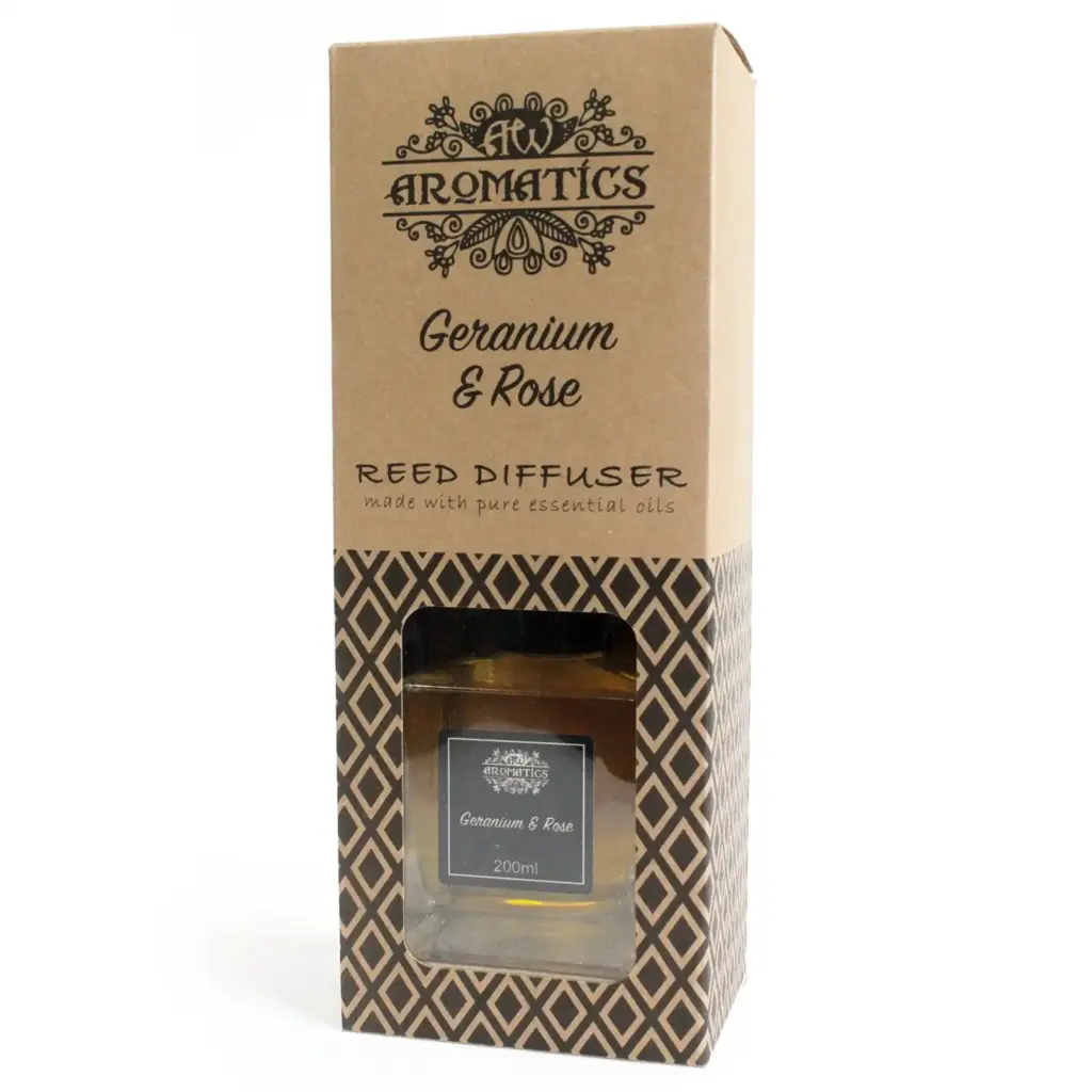 200ml Geranium & Rose Essential Oil Reed Diffuser | www.artisangoods.co.uk 3 200ml Geranium & Rose Essential Oil Reed Diffuser | www.artisangoods.co.uk 3