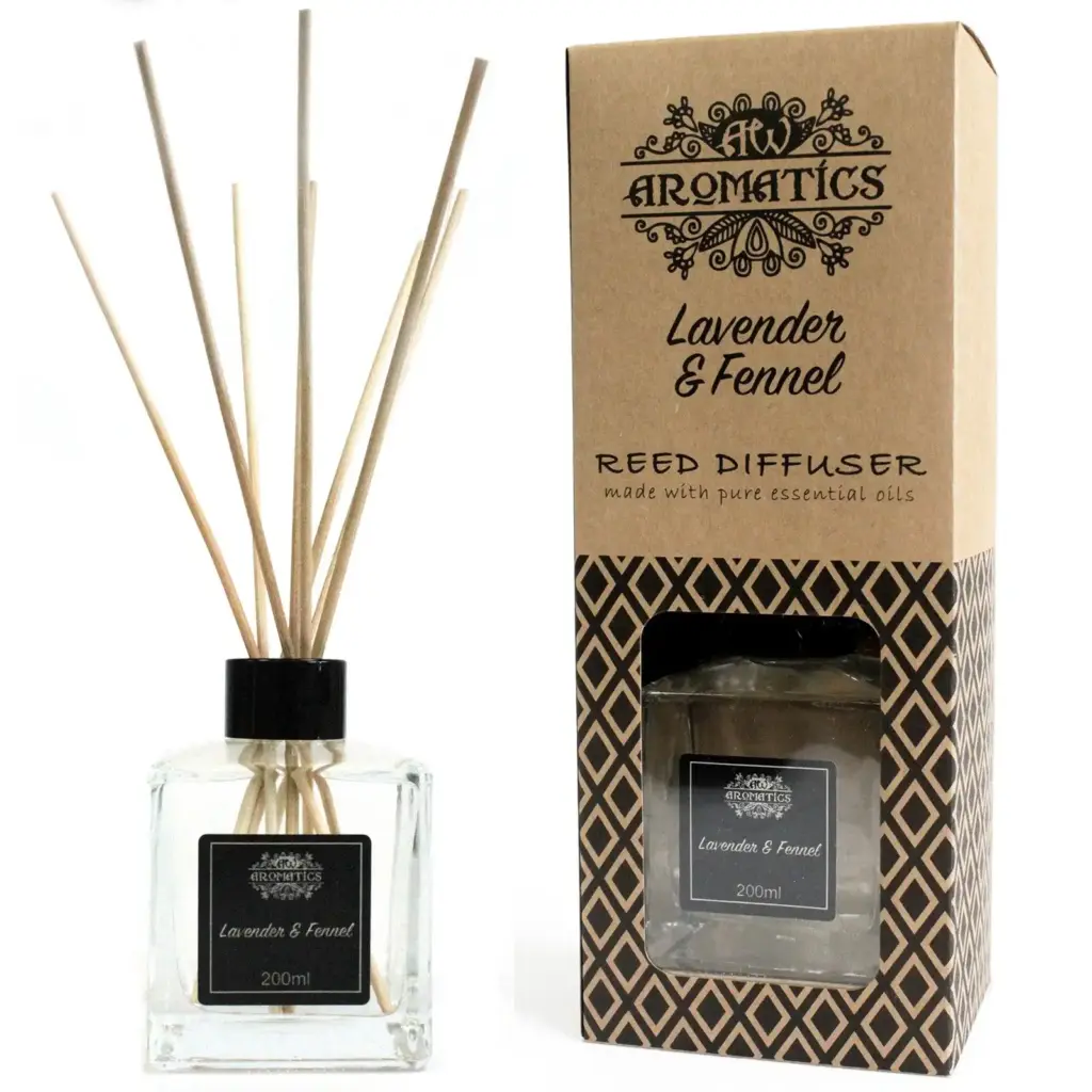200ml Lavender & Fennel Essential Oil Reed Diffuser | www.artisangoods.co.uk