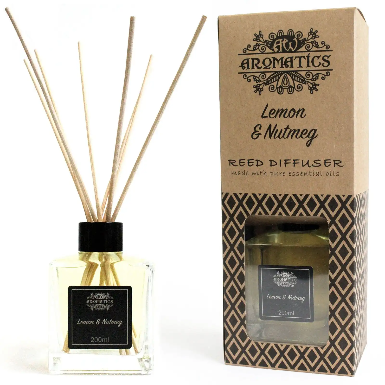 200ml Lemon & Nutmeg Essential Oil Reed Diffuser | www.artisangoods.co.uk 2 200ml Lemon & Nutmeg Essential Oil Reed Diffuser | www.artisangoods.co.uk 1