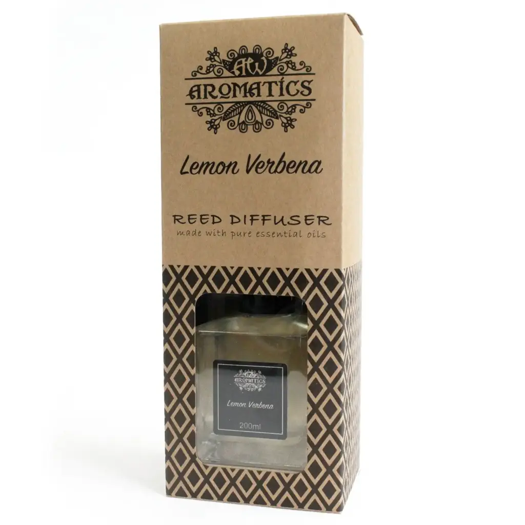 200ml Lemon Verbena Essential Oil Reed Diffuser | www.artisangoods.co.uk 2