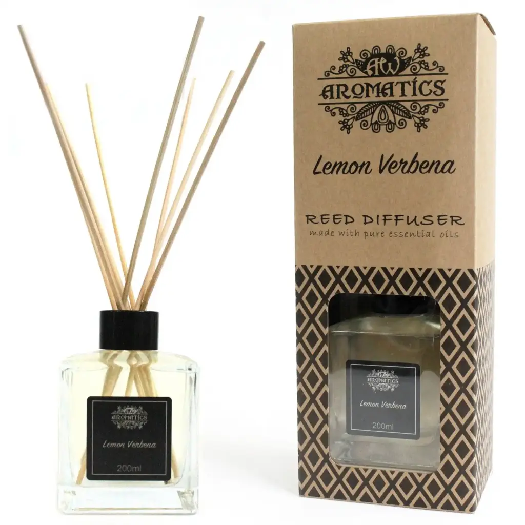 200ml Lemon Verbena Essential Oil Reed Diffuser | www.artisangoods.co.uk