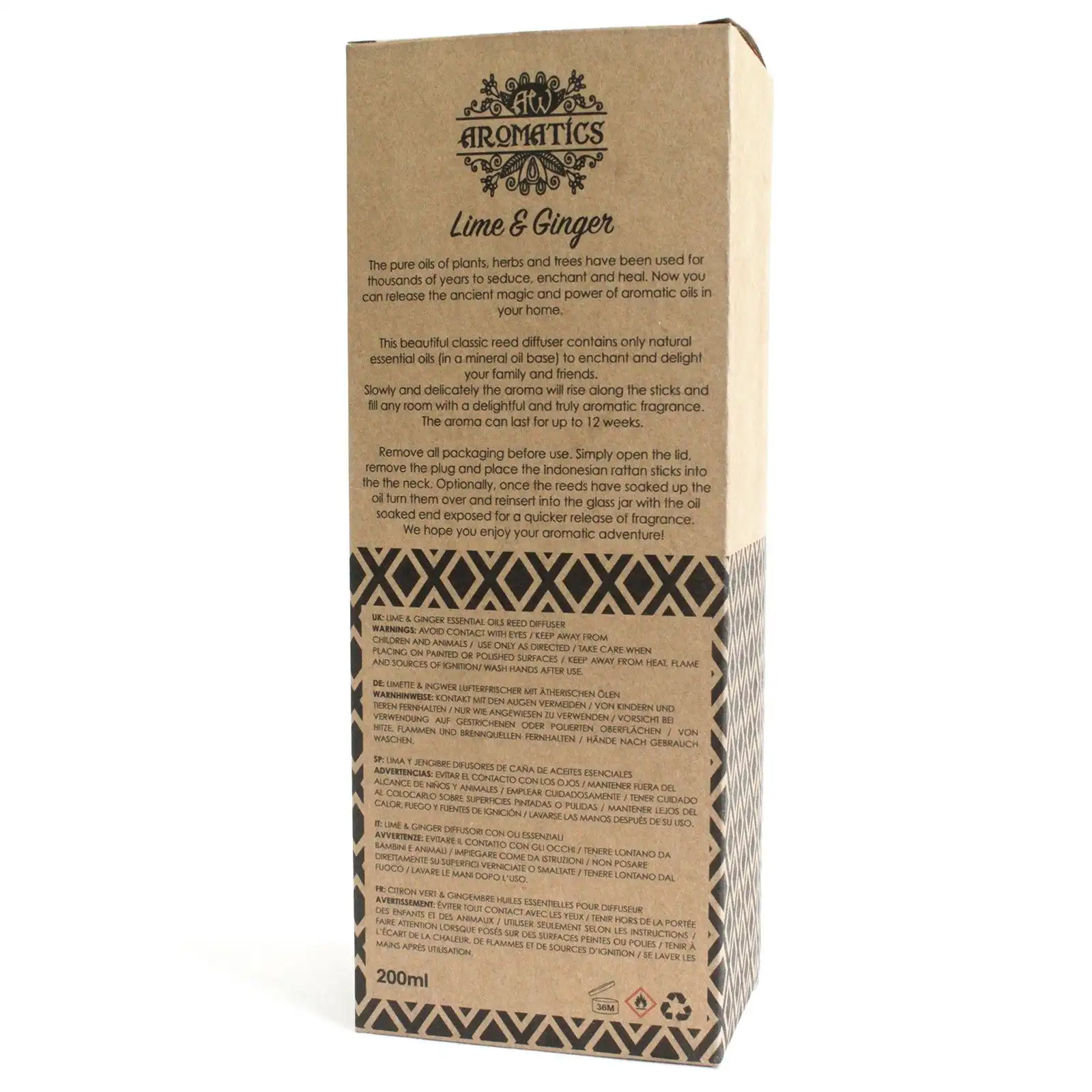 200ml Lime & Ginger Essential Oil Reed Diffuser | www.artisangoods.co.uk 5 200ml Lime & Ginger Essential Oil Reed Diffuser | www.artisangoods.co.uk 4