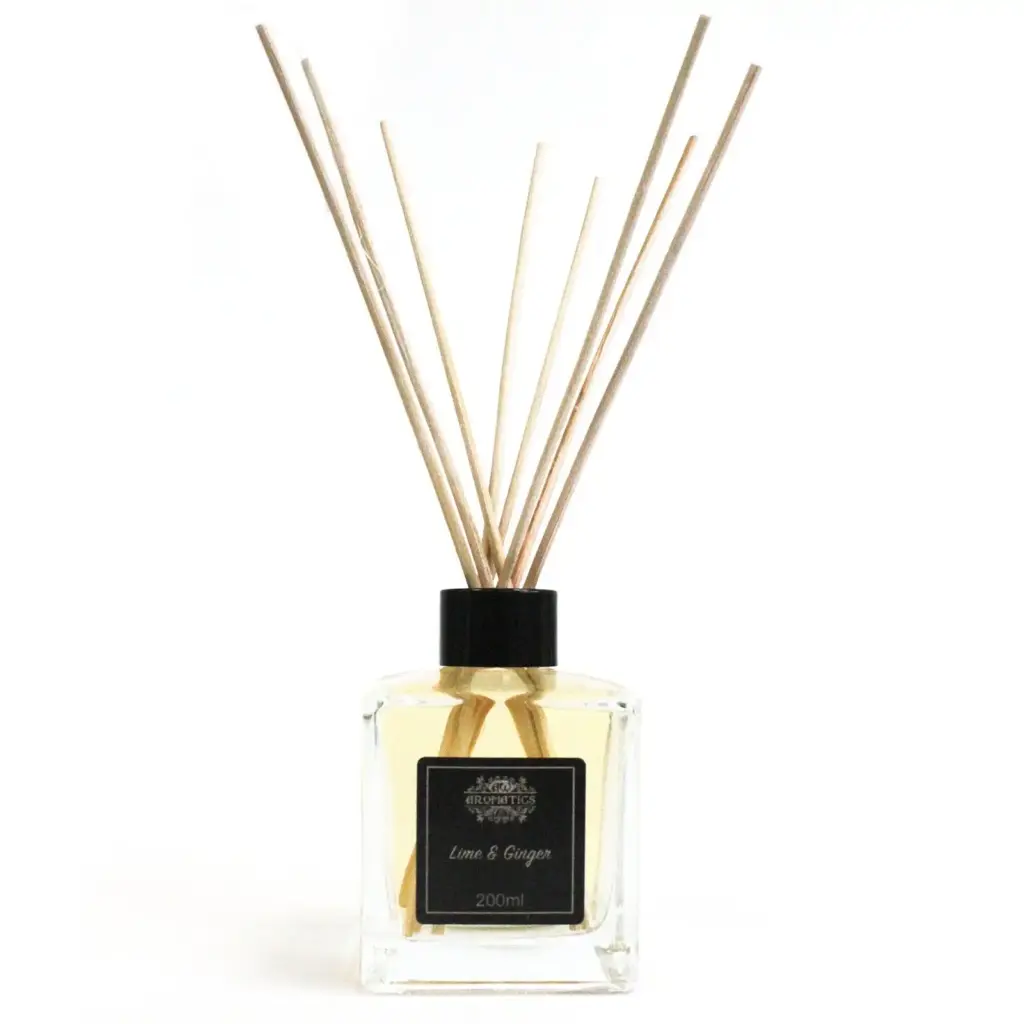 200ml Lime & Ginger Essential Oil Reed Diffuser | www.artisangoods.co.uk 2
