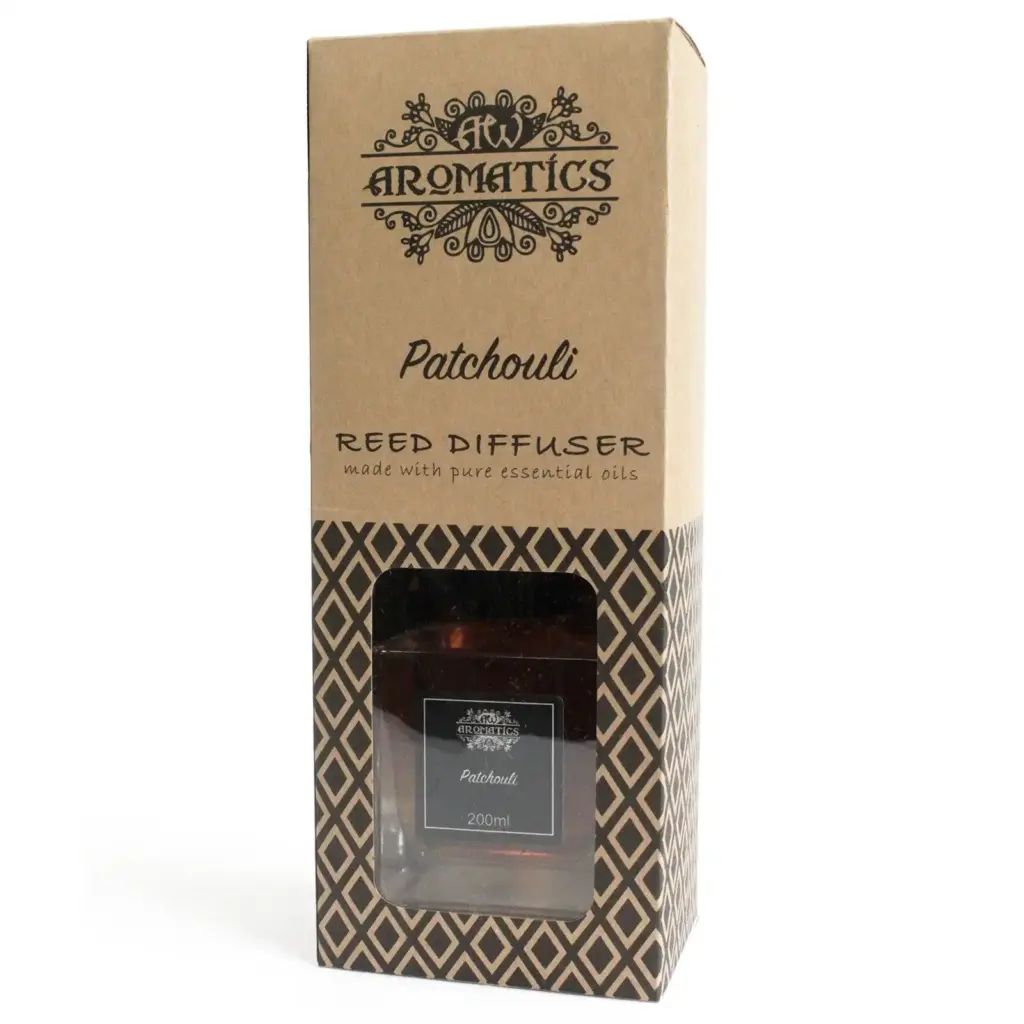 200ml Patchouli Essential Oil Reed Diffuser | www.artisangoods.co.uk 3
