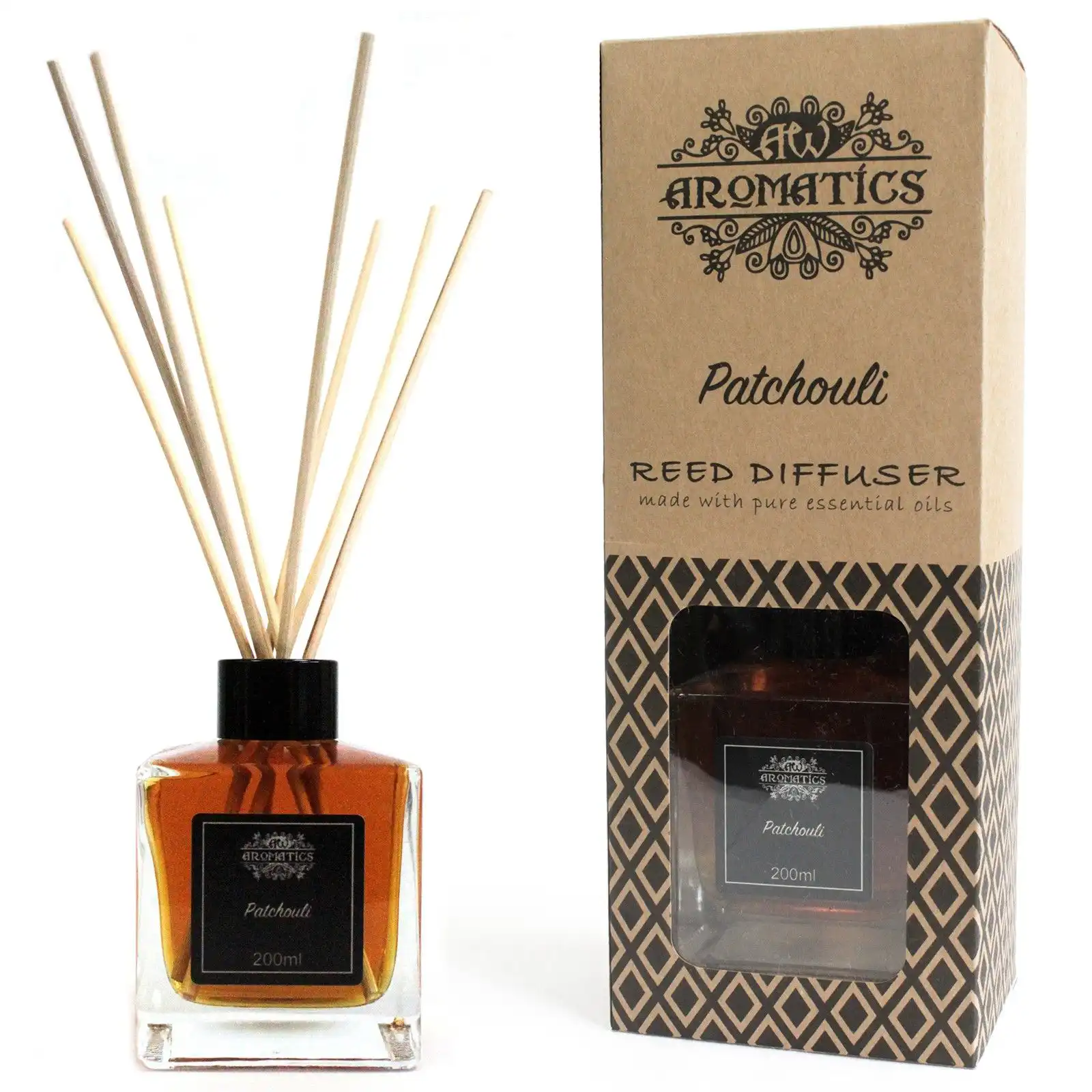 200ml Patchouli Essential Oil Reed Diffuser | www.artisangoods.co.uk 2 200ml Patchouli Essential Oil Reed Diffuser | www.artisangoods.co.uk 1