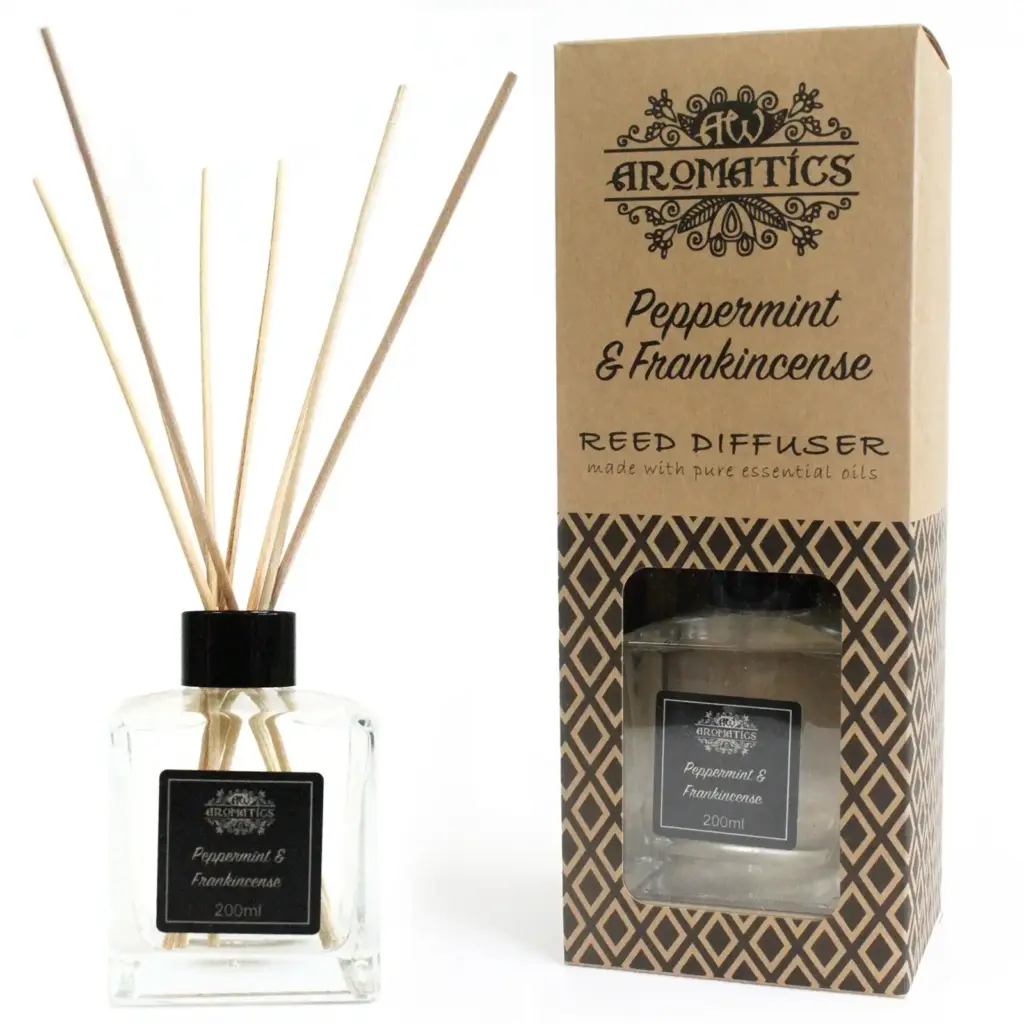 200ml Peppermint & Frankincense Essential Oil Reed Diffuser | www.artisangoods.co.uk