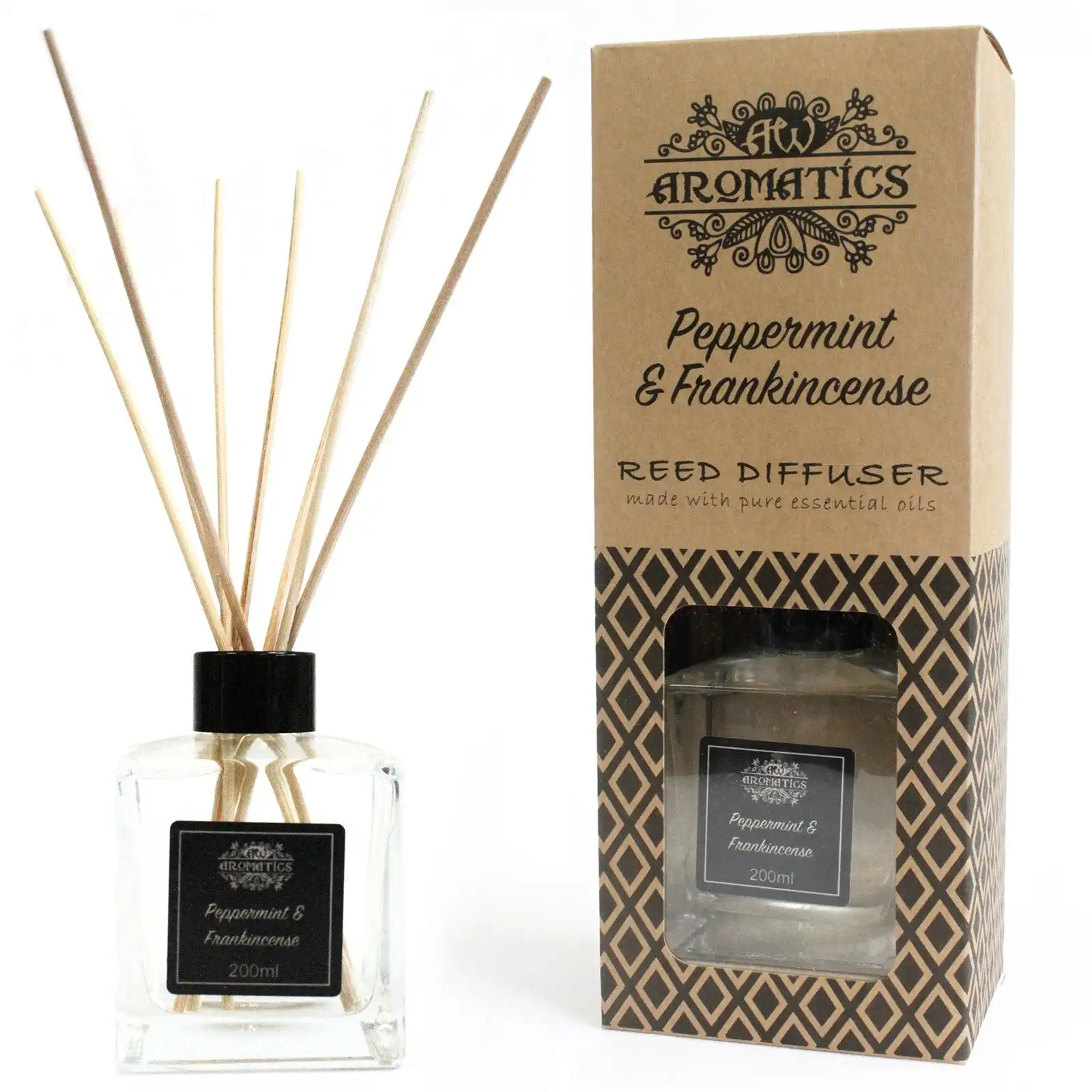 200ml Peppermint & Frankincense Essential Oil Reed Diffuser | www.artisangoods.co.uk 2 200ml Peppermint & Frankincense Essential Oil Reed Diffuser | www.artisangoods.co.uk 1