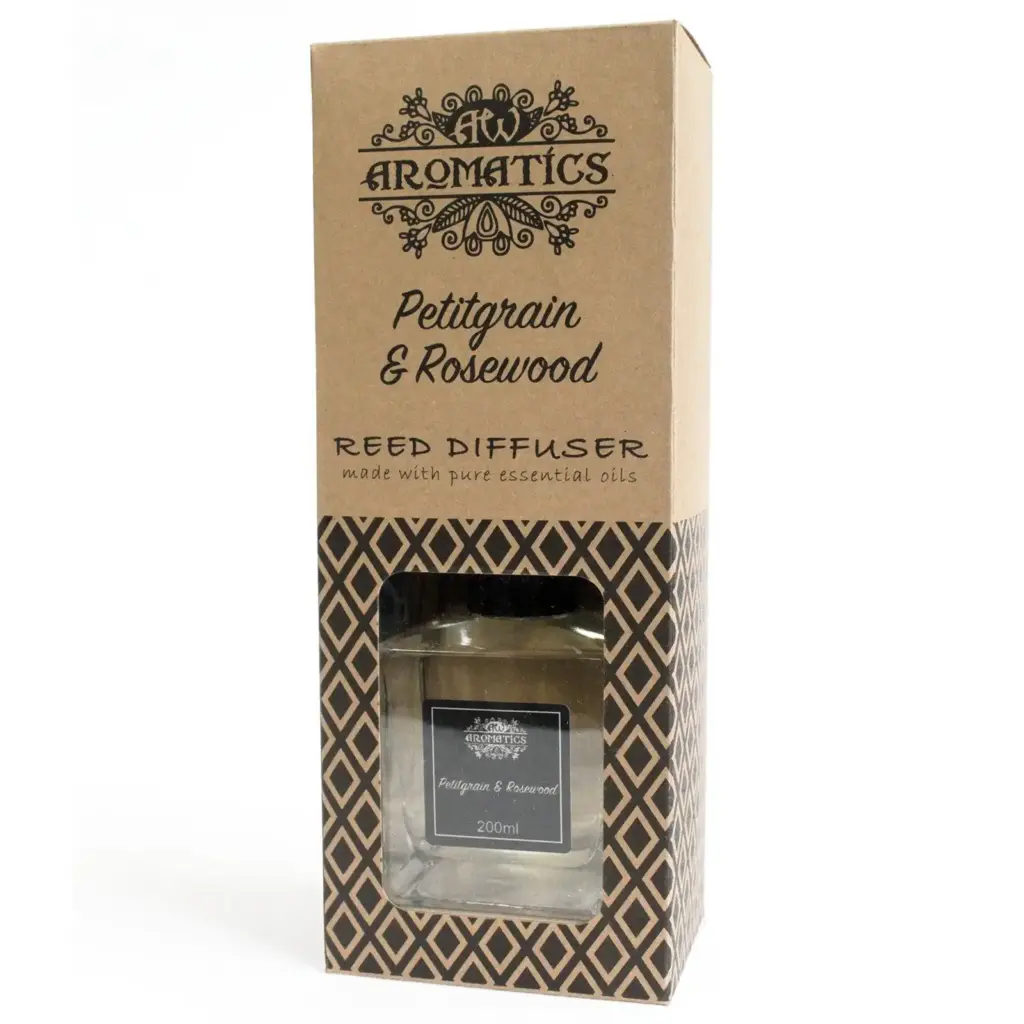 200ml Petitgrain & Rosewood Essential Oil Reed Diffuser | www.artisangoods.co.uk 3