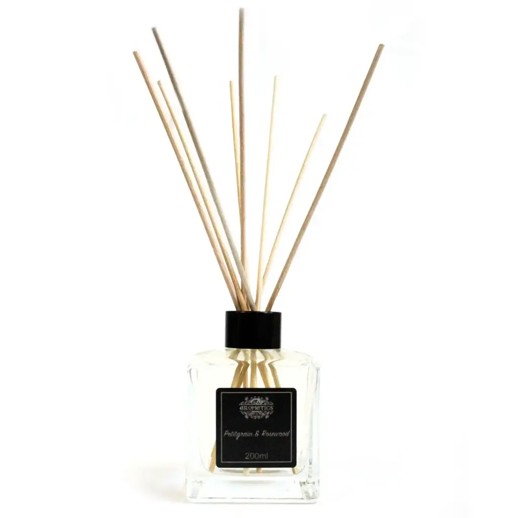 200ml Petitgrain & Rosewood Essential Oil Reed Diffuser | www.artisangoods.co.uk 2