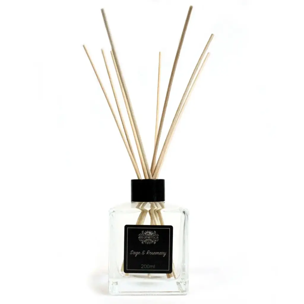 200ml Sage & Rosemary Essential Oil Reed Diffuser | www.artisangoods.co.uk 2