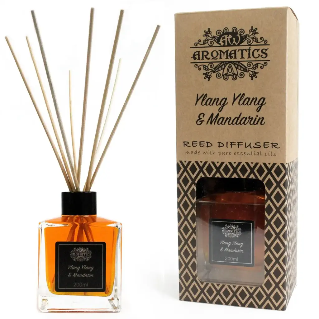 200ml Ylang Ylang & Mandarin Essential Oil Reed Diffuser | www.artisangoods.co.uk