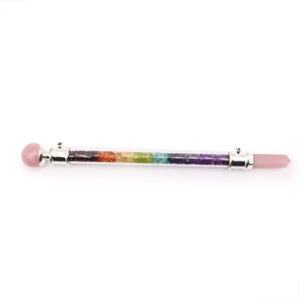 7 Chakra Crystal Healing Wand – Rose Quartz | www.artisangoods.co.uk 2