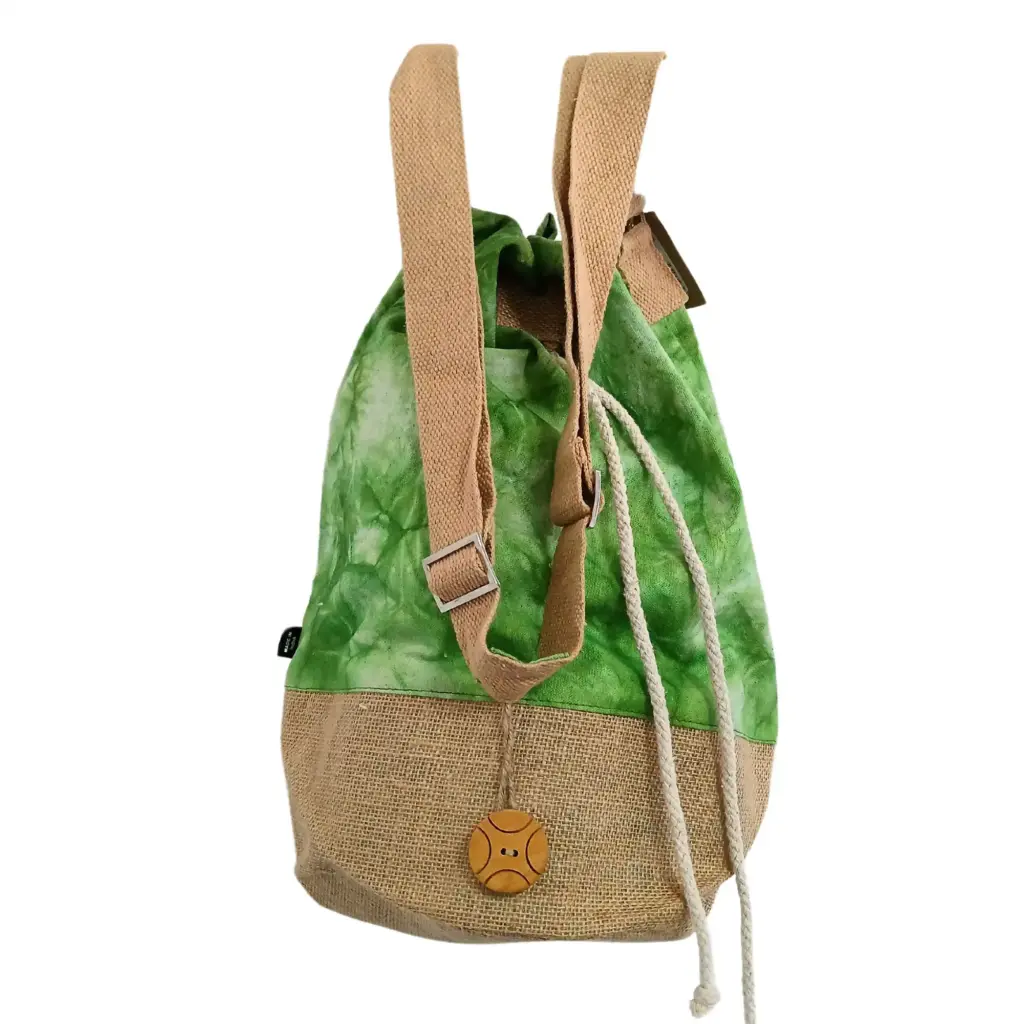 All Natural Backpack – Green Stonewash – Tree of Life | www.artisangoods.co.uk 3