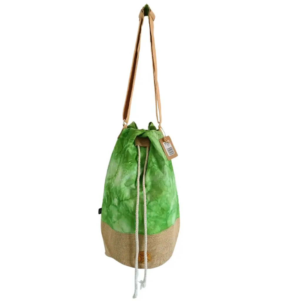 All Natural Backpack – Green Stonewash – Tree of Life | www.artisangoods.co.uk 2