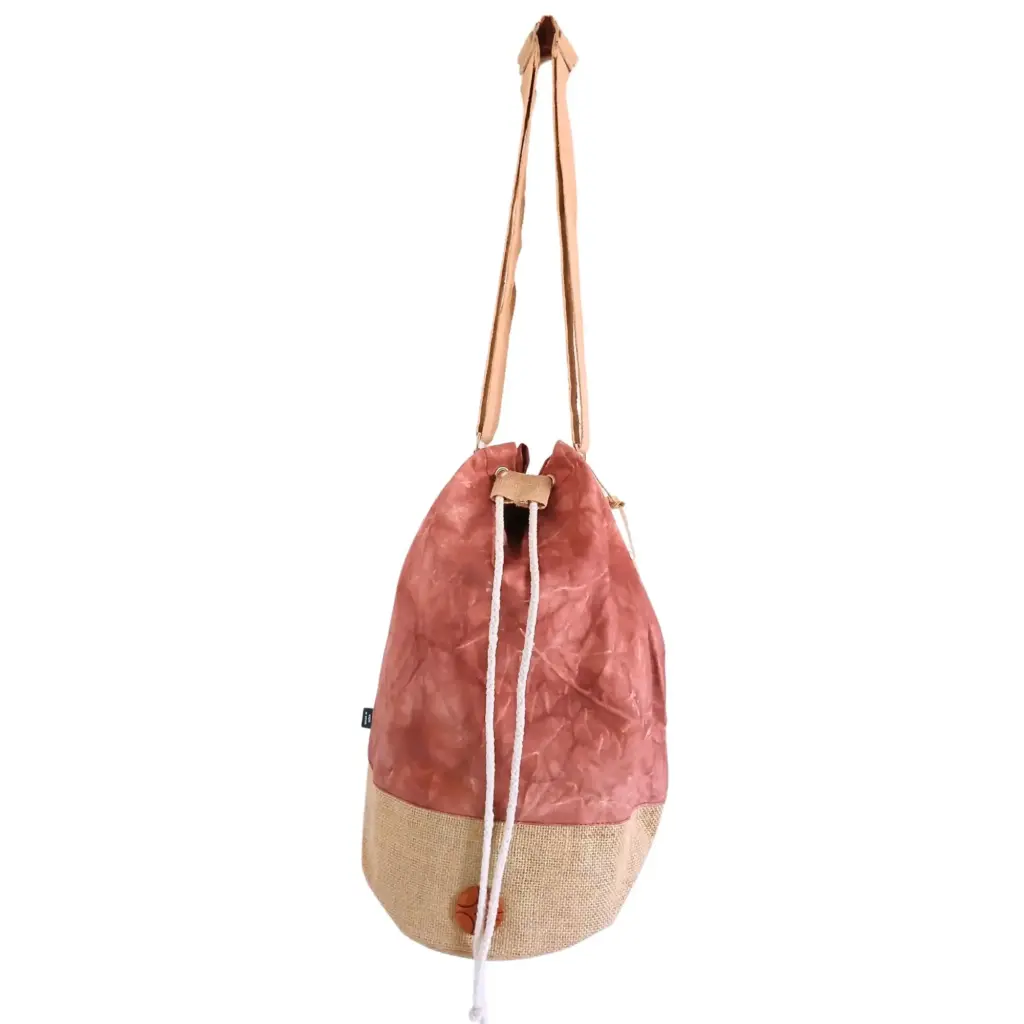 All Natural Backpack – Terracotta Stonewash – Hamsa | www.artisangoods.co.uk