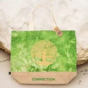 All Natural Bag – Green Stonewash – Tree of Life – Connection | www.artisangoods.co.uk 4
