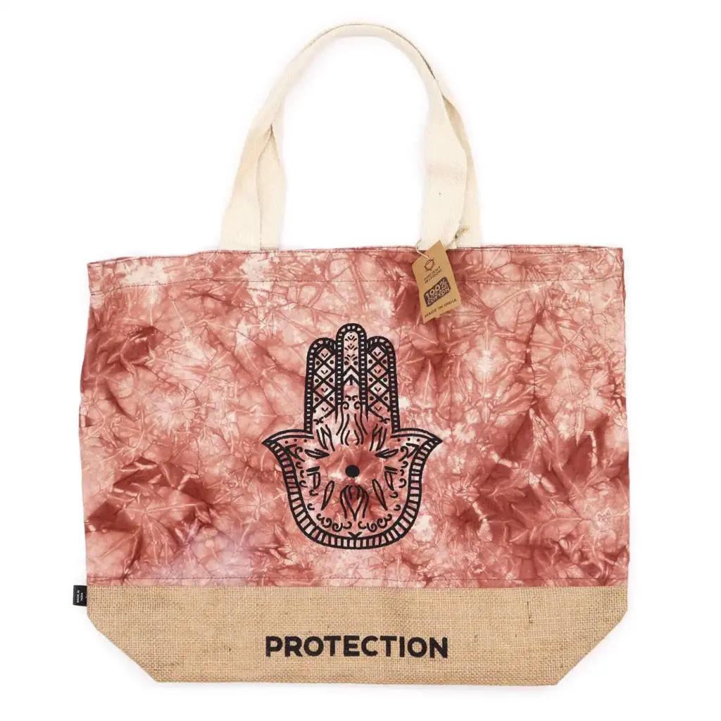 All Natural Bag – Terracotta Stonewash – Hamsa – Protection | www.artisangoods.co.uk All Natural Bag – Terracotta Stonewash – Hamsa – Protection | www.artisangoods.co.uk