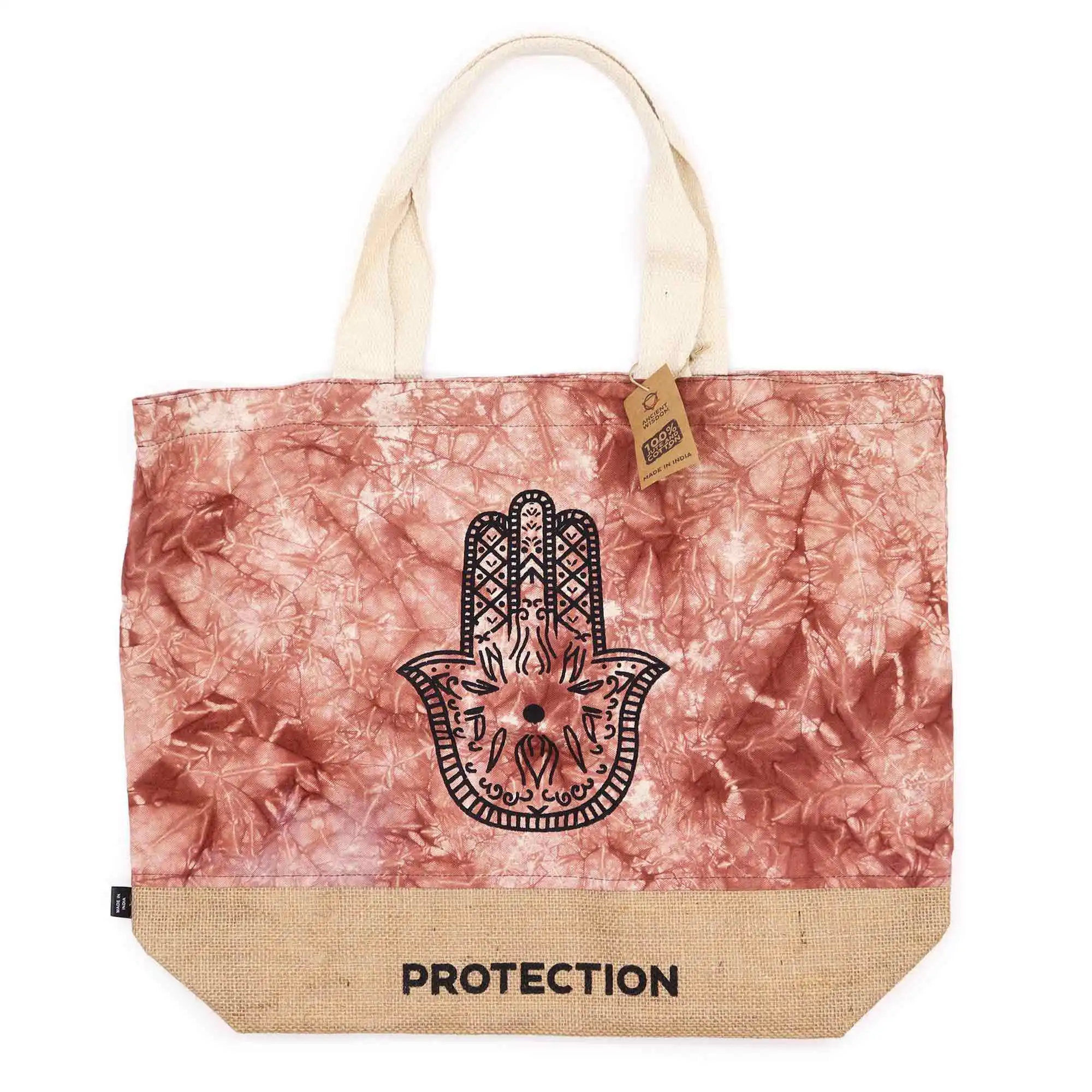 All Natural Bag – Terracotta Stonewash – Hamsa – Protection | www.artisangoods.co.uk 2 All Natural Bag – Terracotta Stonewash – Hamsa – Protection | www.artisangoods.co.uk 1