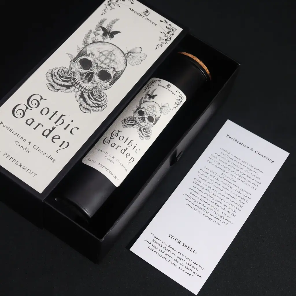 Ancient Witch Ritual Candles – Gothic Garden | www.artisangoods.co.uk