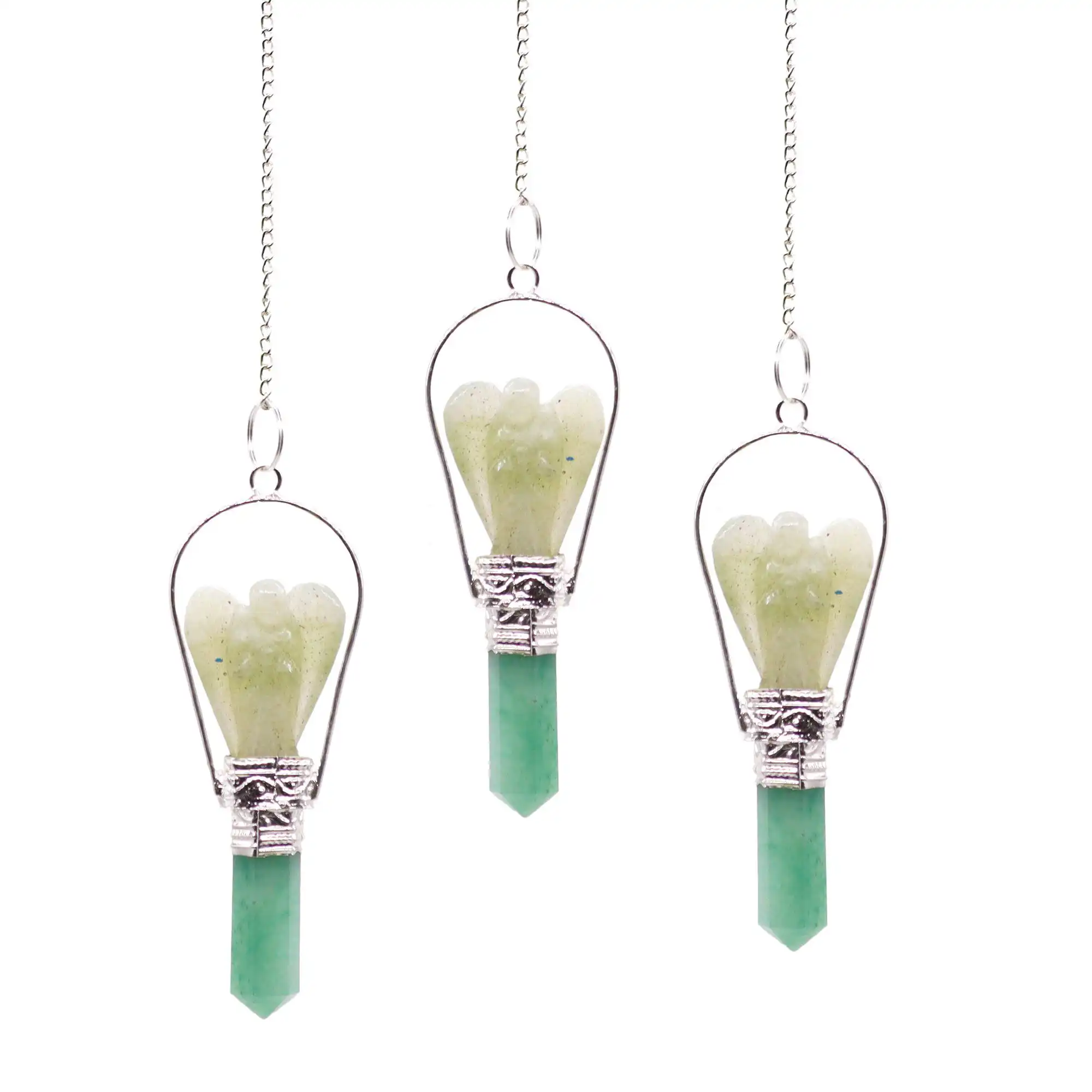Angel Pendulum with Ring- Green Adventurine | www.artisangoods.co.uk 2 Angel Pendulum with Ring- Green Adventurine | www.artisangoods.co.uk 1