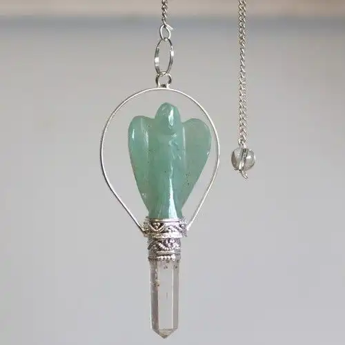 Angel Pendulum with Ring- Green Adventurine | www.artisangoods.co.uk 3 Angel Pendulum with Ring- Green Adventurine | www.artisangoods.co.uk 2