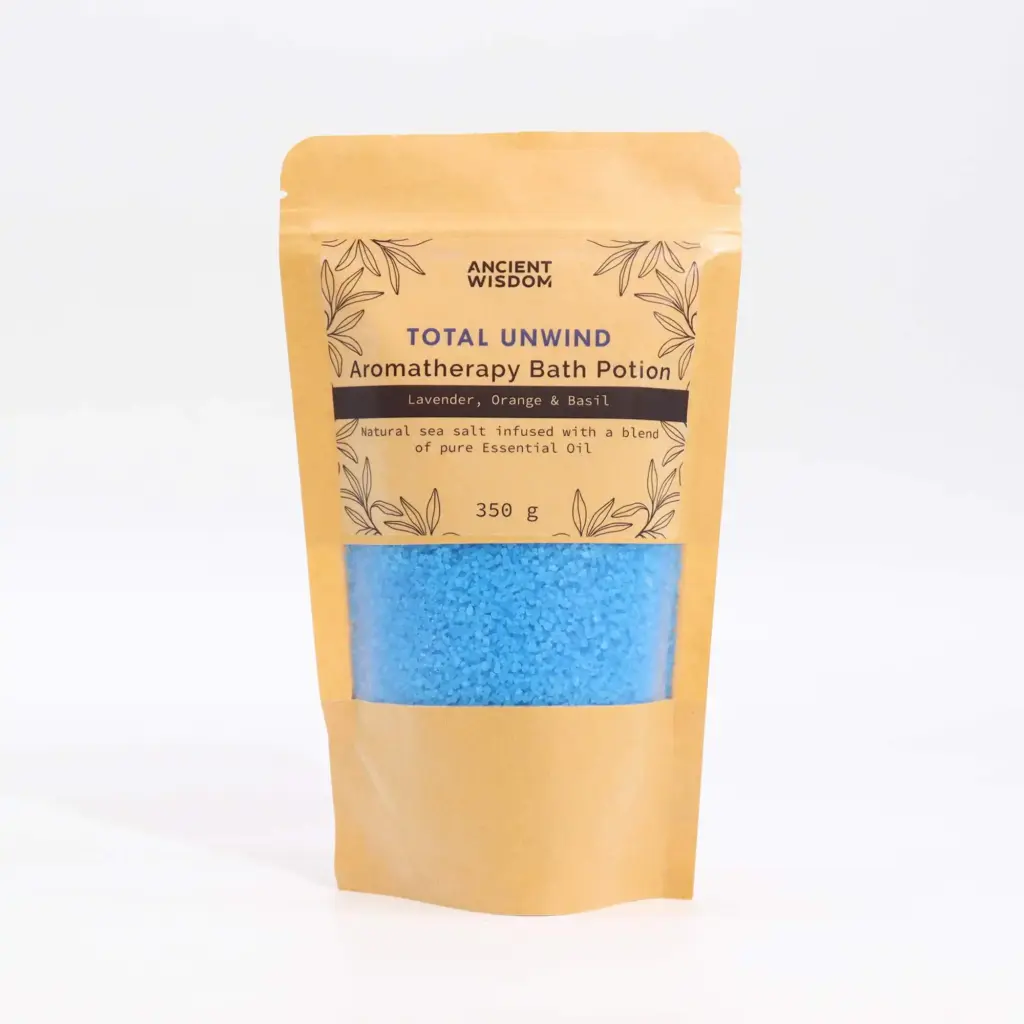 Aromatherapy Bath Potion in Kraft Bag 350g – Total Unwind | www.artisangoods.co.uk 2