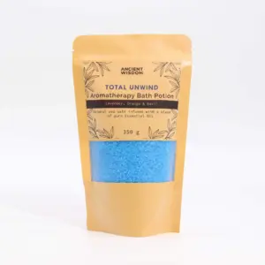 Aromatherapy Bath Potion in Kraft Bag 350g – Total Unwind | www.artisangoods.co.uk 2