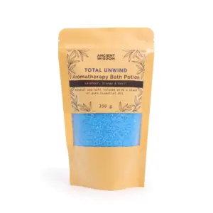 Aromatherapy Bath Potion in Kraft Bag 350g – Total Unwind | www.artisangoods.co.uk 3