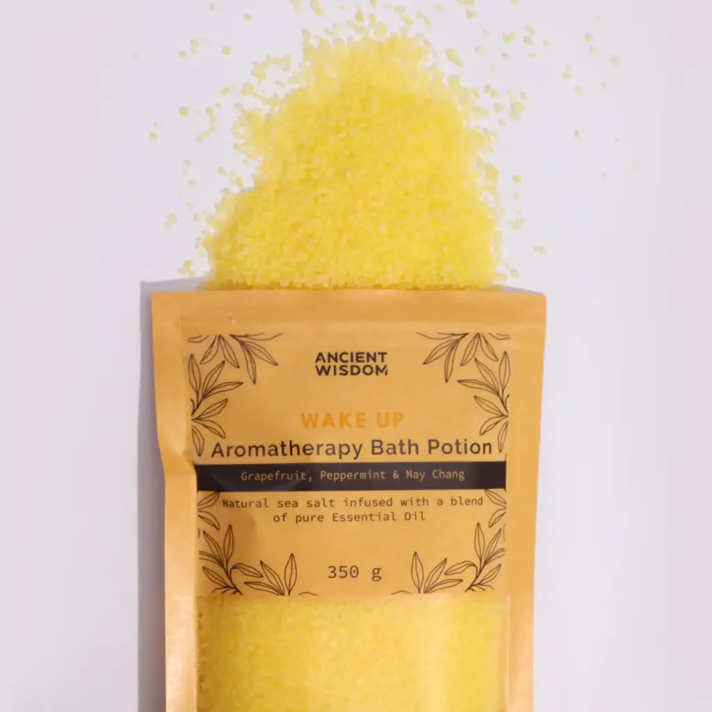 Aromatherapy Bath Potion in Kraft Bag 350g – Wake Up | www.artisangoods.co.uk