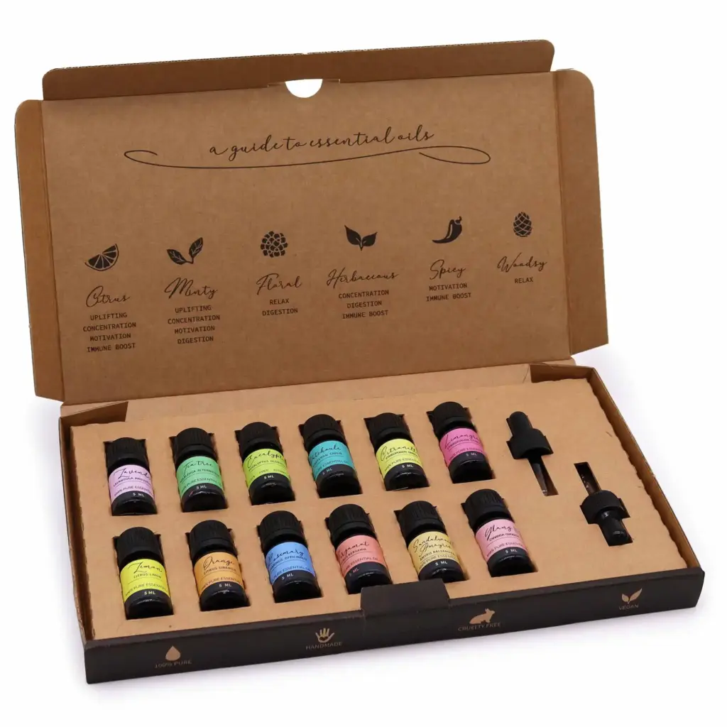Aromatherapy Essential Oil Set – The Top 12 | www.artisangoods.co.uk